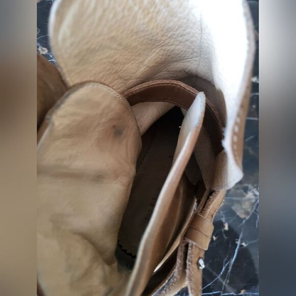 Rag and Bone Tan Leather Kinsey Booties Size 39.5 Made in Italy - Picture 8 of 15